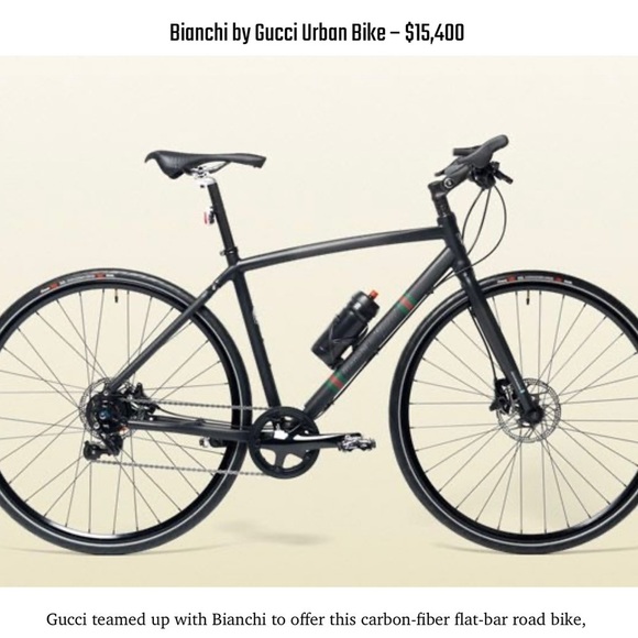 GUCCI x BIANCHI Black Crest Logo Water Bottle - Picture 3 of 11